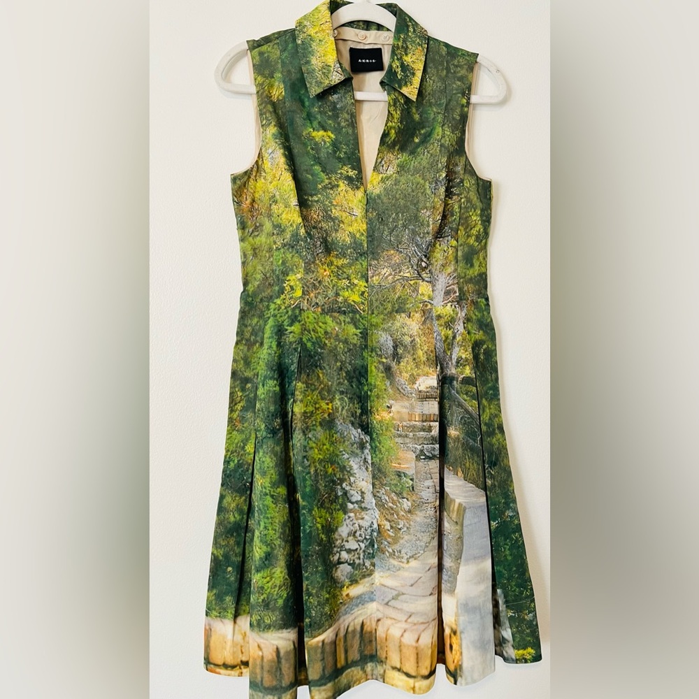 A K R I S Forest-Print A-Line Dress - Picture 7 of 13